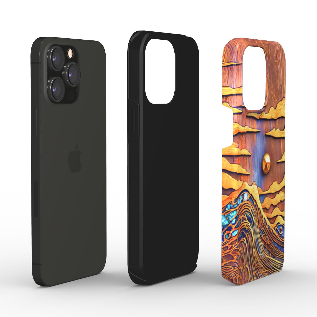 Phone tough case: Sapphire Rustic Ocean