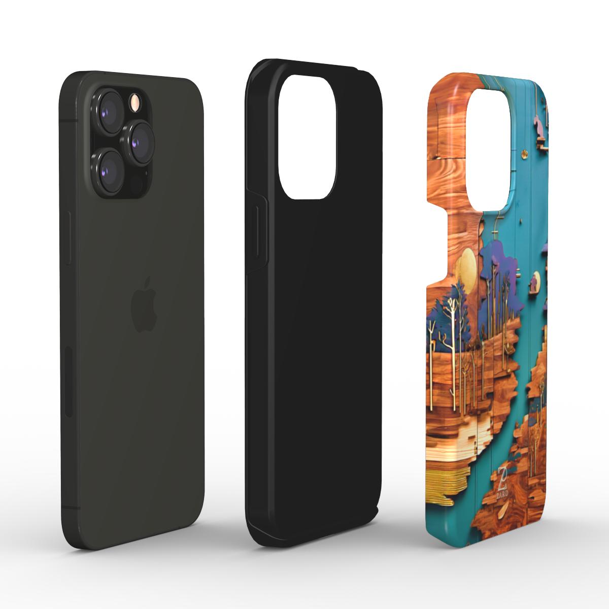 Phone tough case: Rustic River Shore