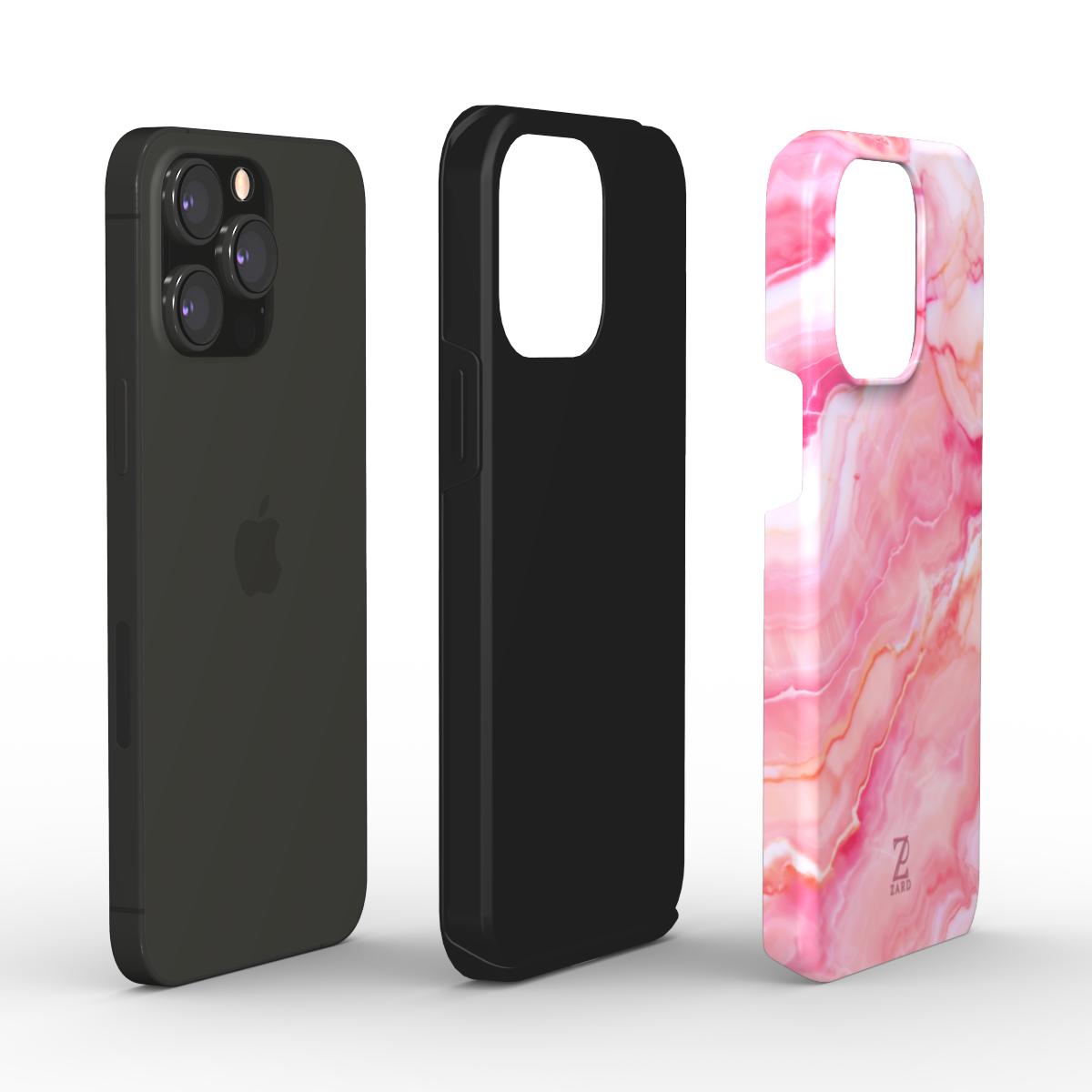 Phone tough case: Pink Marble