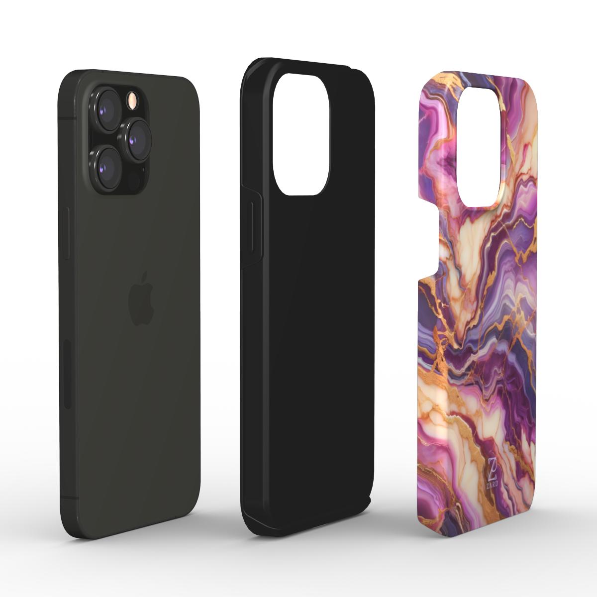 Phone tough case: Fantasy Violet Marble