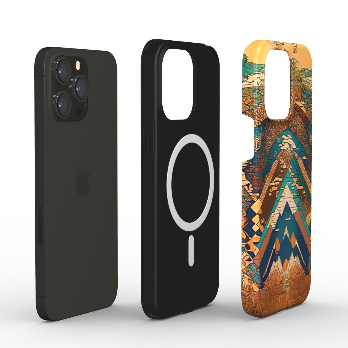 Phone tough case (MagSafe): Brass Mountain