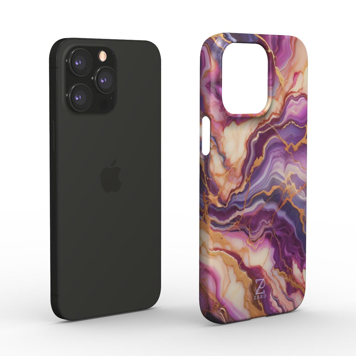 Phone snap case: Fantasy Violet Marble