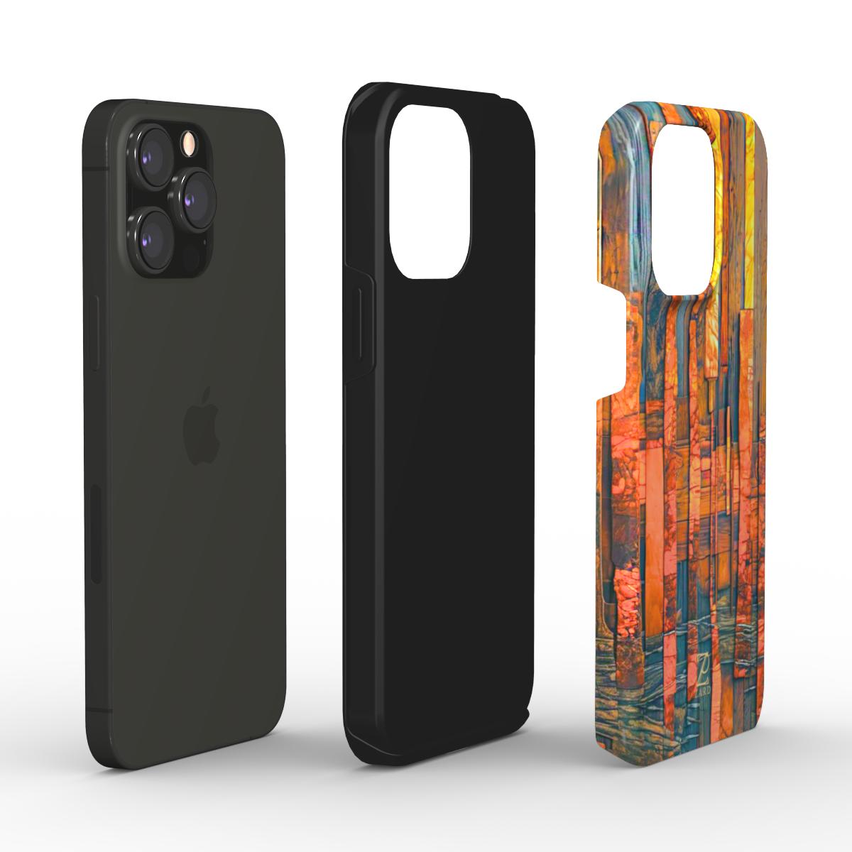 Phone tough case: Amber Timber