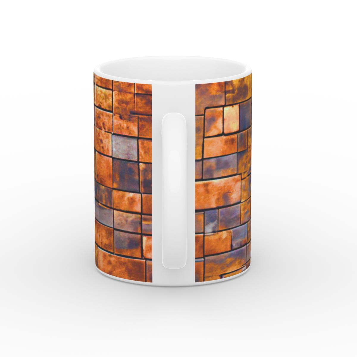 Mug: Brass Rustic Blocks