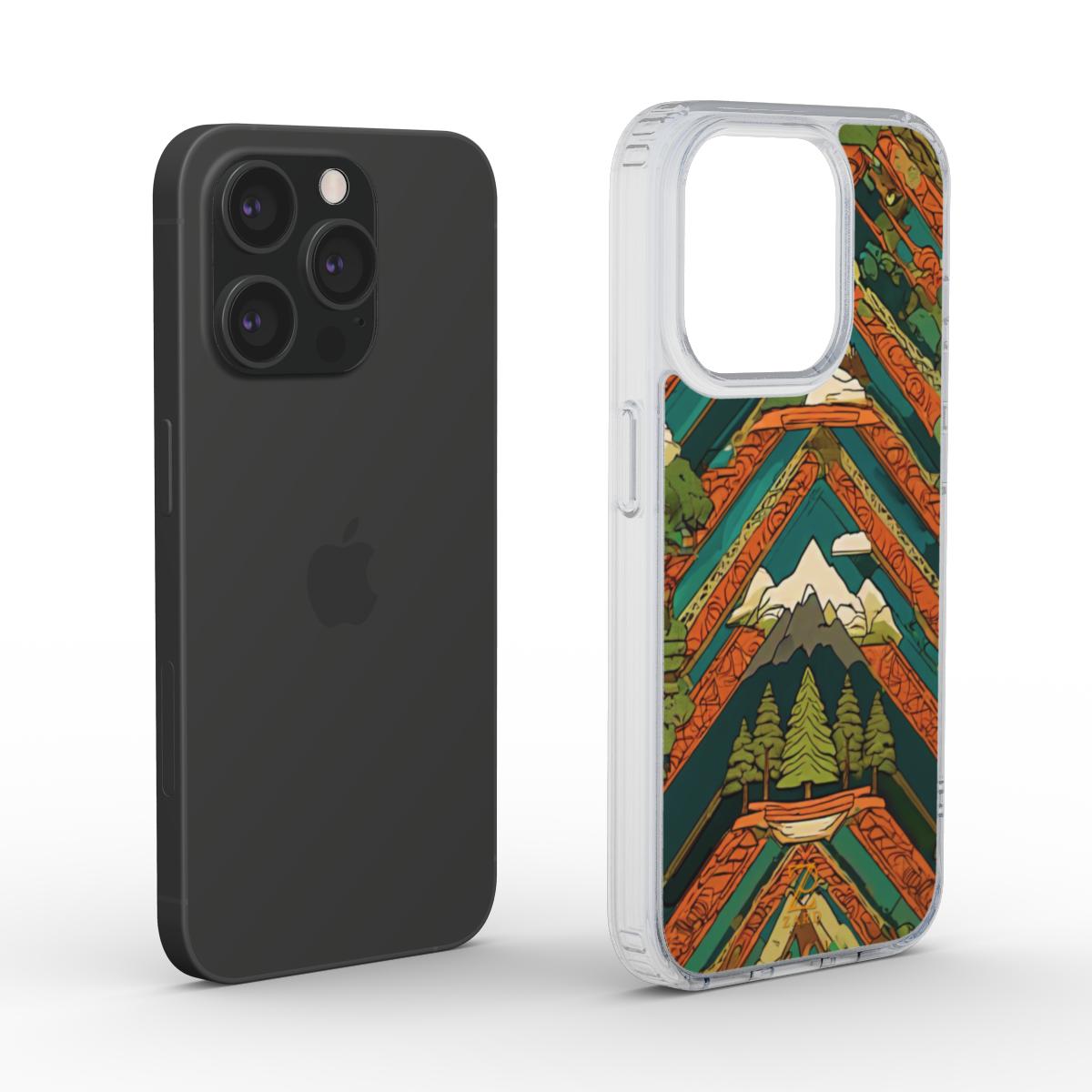 Phone clear case (MagSafe): Forest Mountain