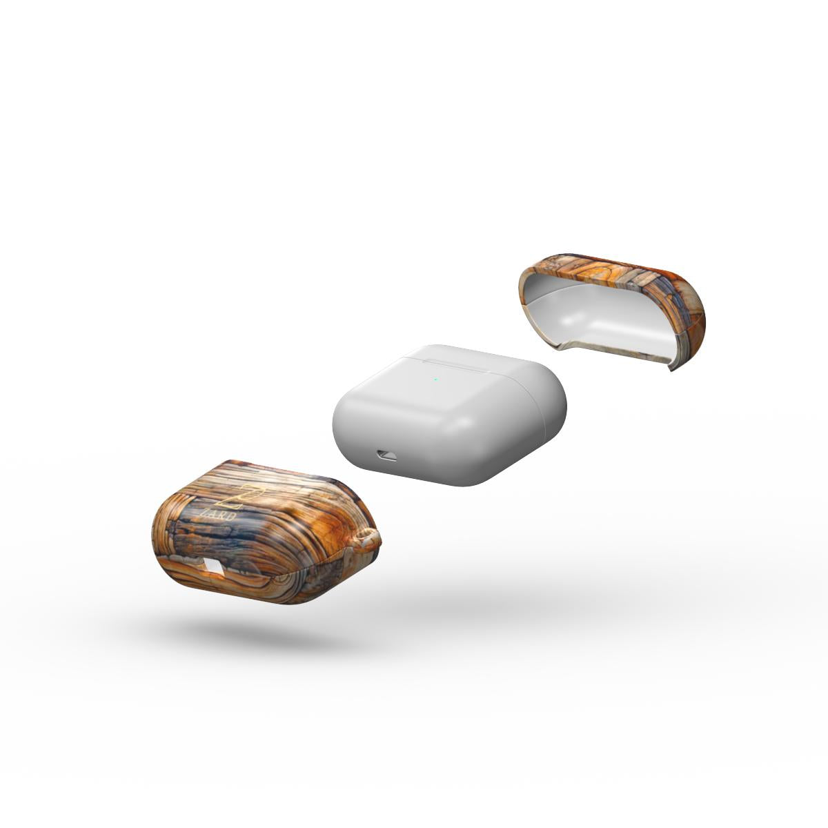 Apple AirPods Tough Case: Rustic Timber Bricks