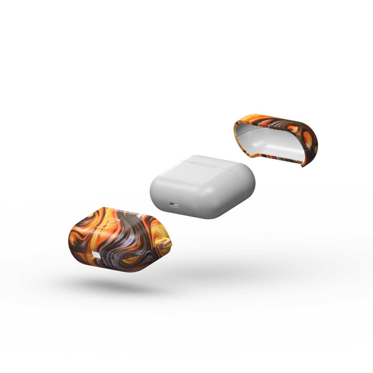 Apple AirPods Tough Case: Bubble Magma Wood