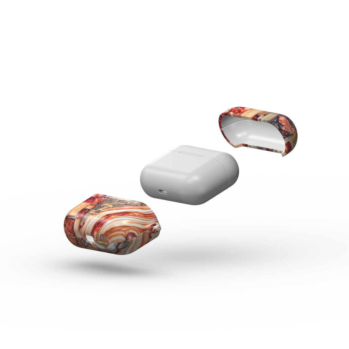 Apple AirPods Tough Case: Amber Mosaic Timber