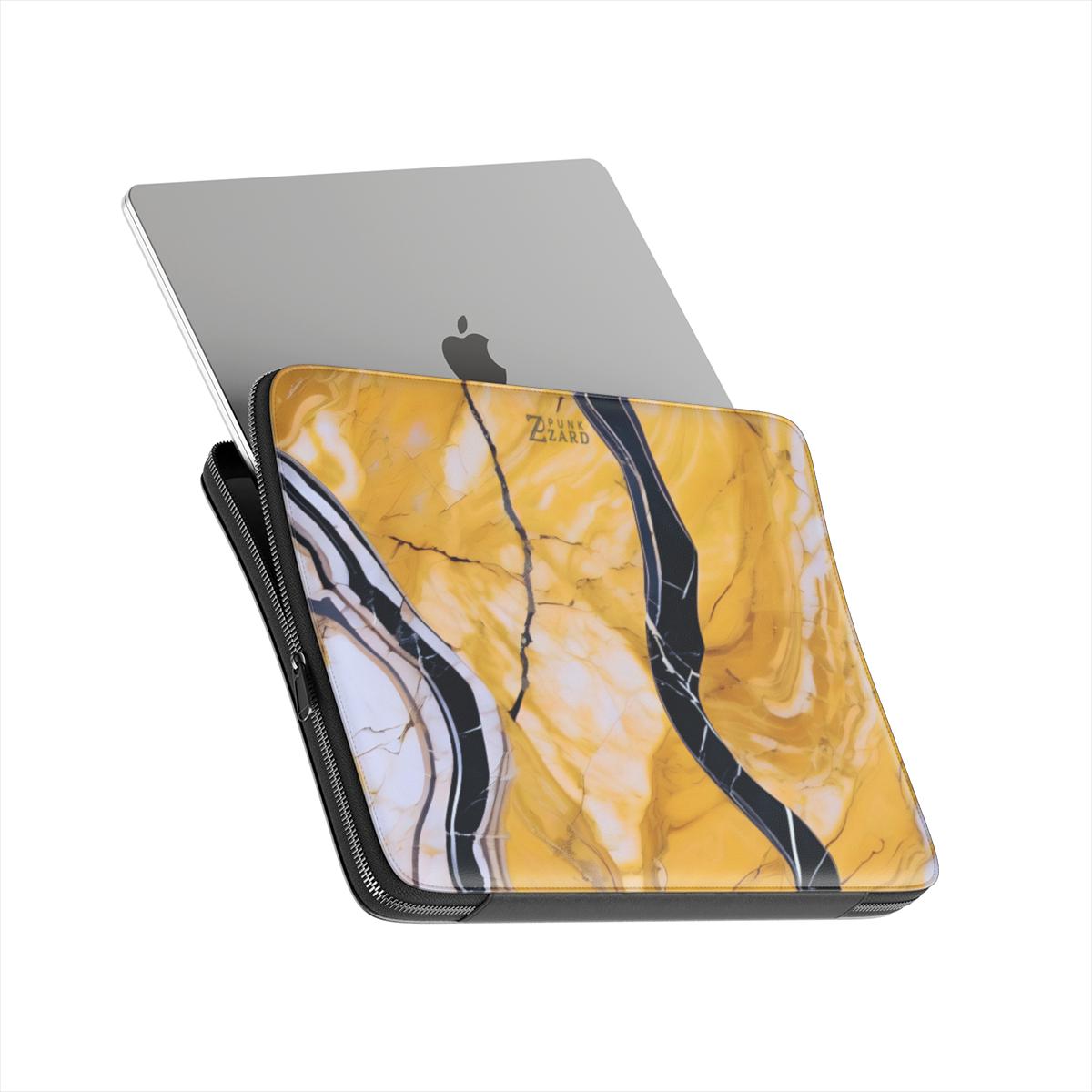Laptop Sleeve: Yellow Marble