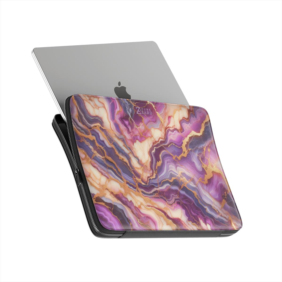 Laptop Sleeve: Fantasy Violet Marble