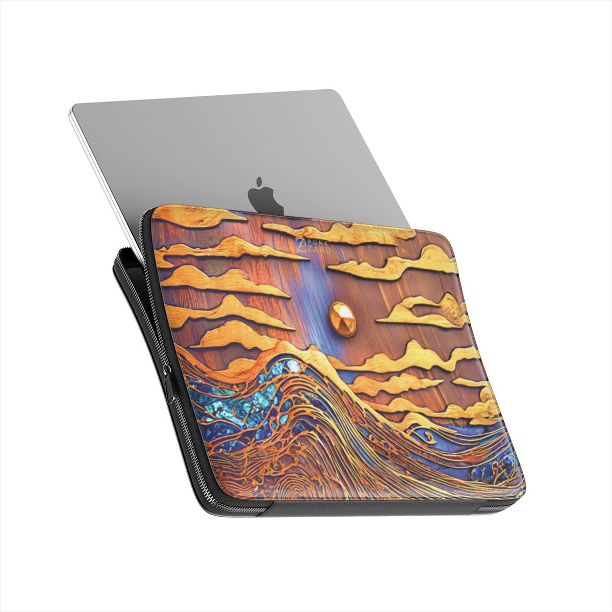Laptop Sleeve: Sapphire Rustic Ocean
