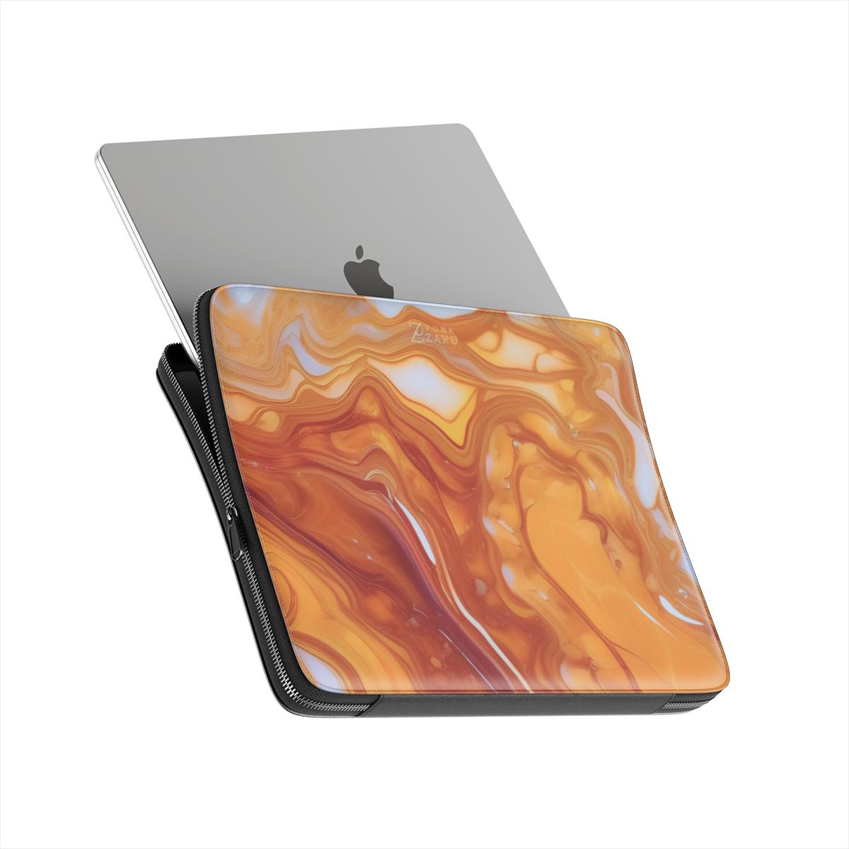 Laptop Sleeve: Amber Marble