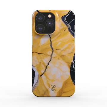 Phone snap case: Yellow Marble
