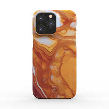 Phone snap case: Amber Marble