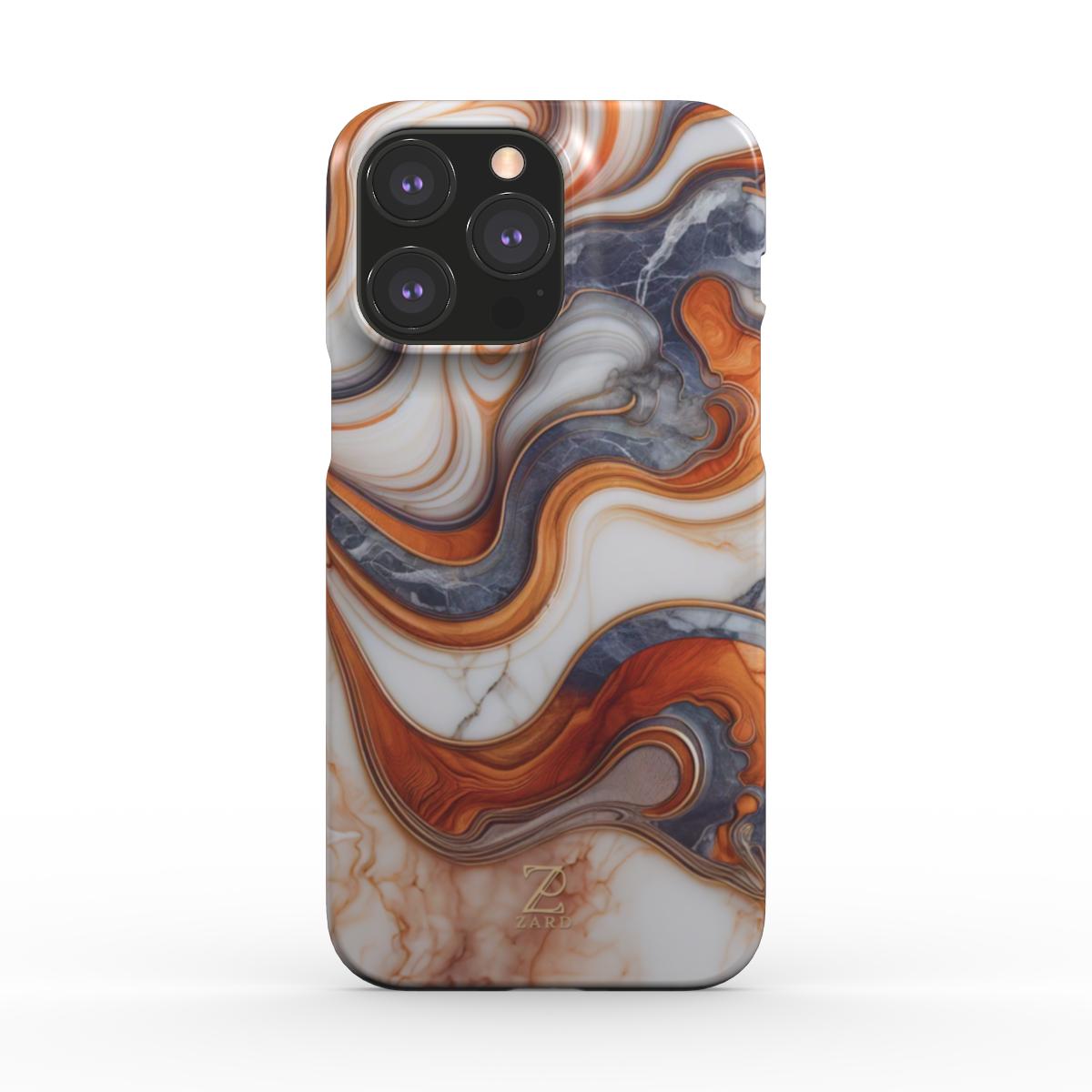 Phone snap case: Coffee Cream Marble