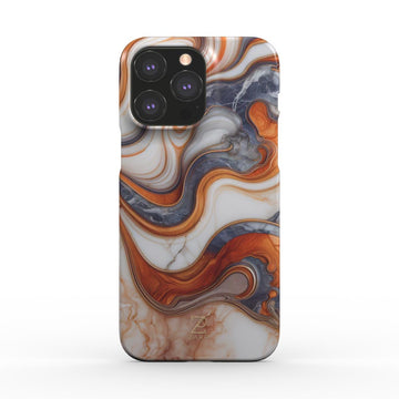 Phone snap case: Coffee Cream Marble