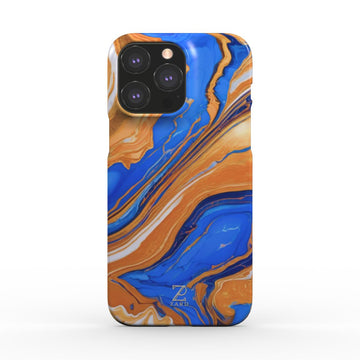 Phone snap case: Sapphire Amber Marble