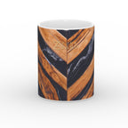 Marble Cross Wood Mirror
