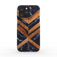 Marble Cross Wood Mirror