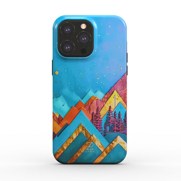 Phone tough case (MagSafe): Azure Mountains