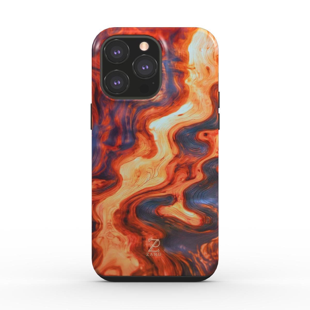 Phone tough case: Burning Wood