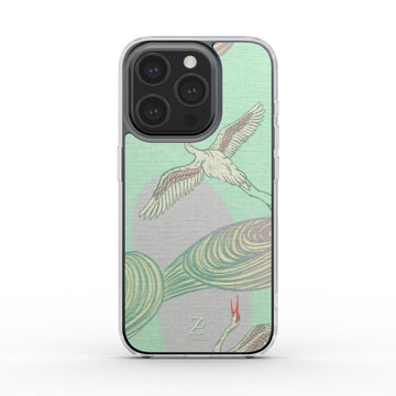Phone clear case (MagSafe): Echoes of Cranes