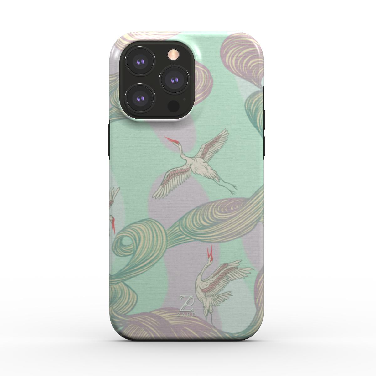 Phone tough case (MagSafe): Echoes of Cranes