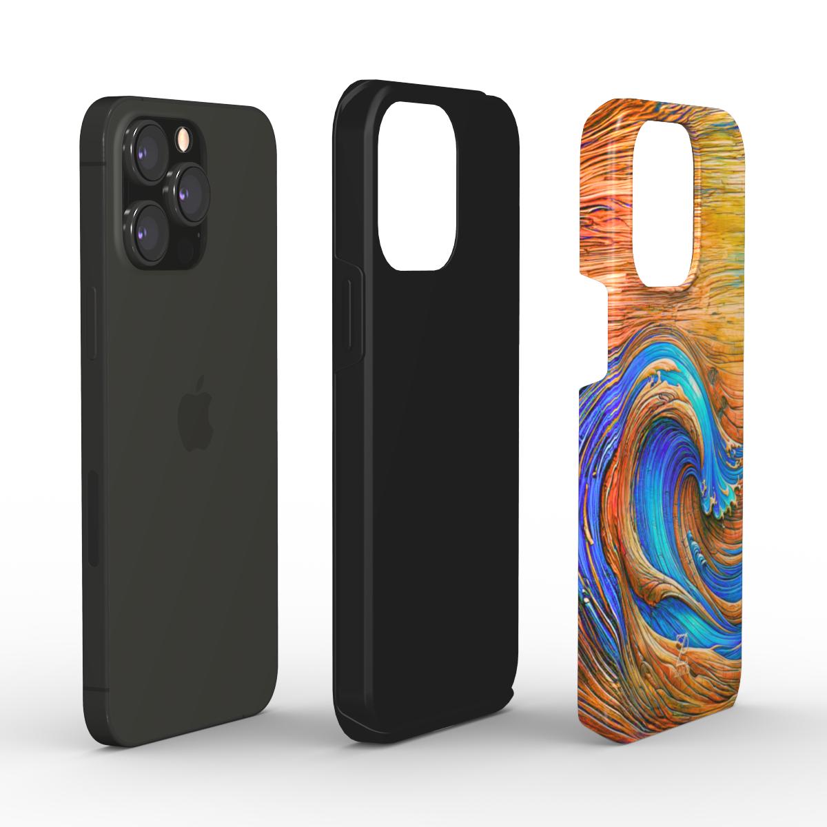 Phone tough case: Timber Sapphire Wave