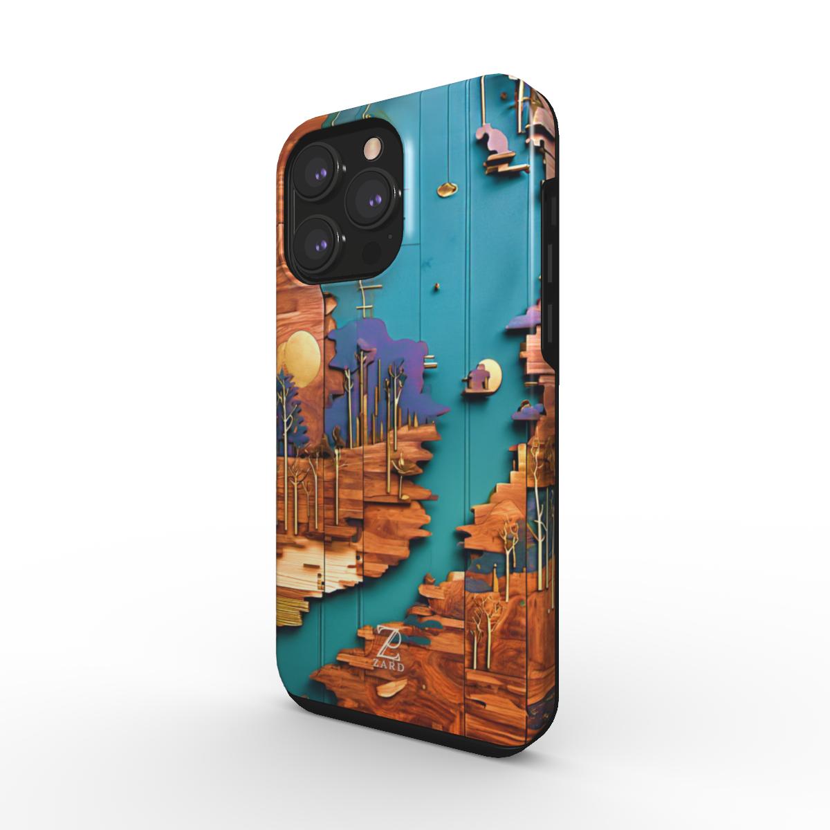 Phone tough case: Rustic River Shore