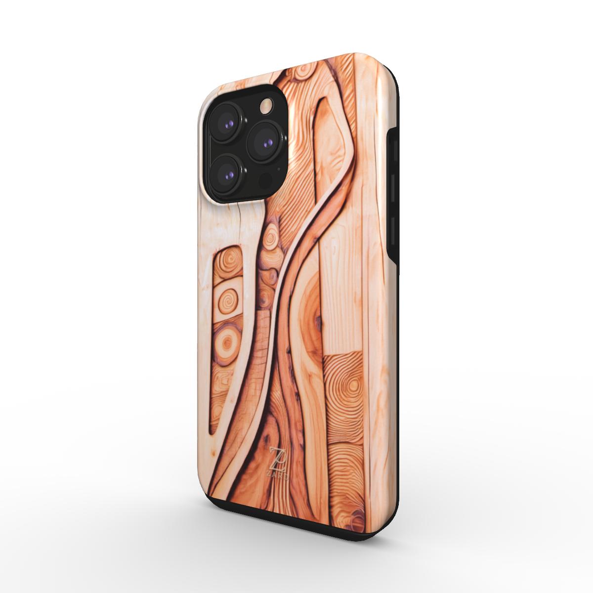 Phone tough case: Plywood Flow