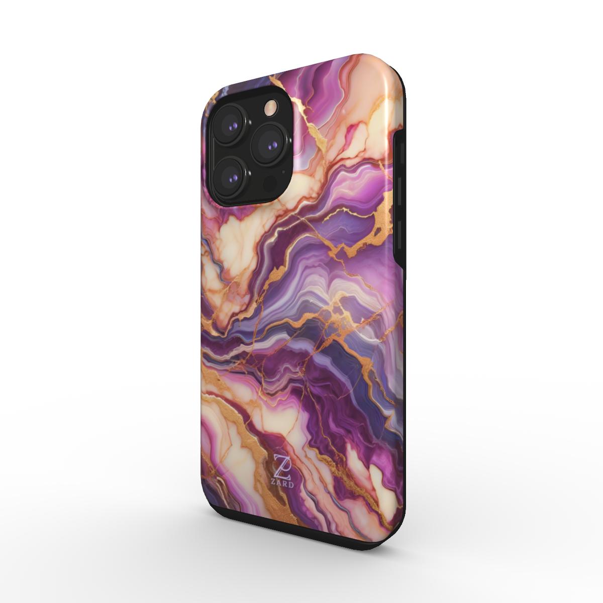 Phone tough case: Fantasy Violet Marble