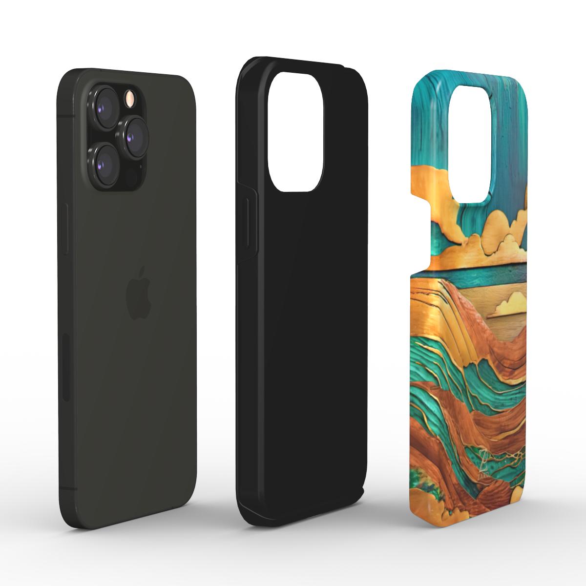 Phone tough case: Emerald Rustic Ocean