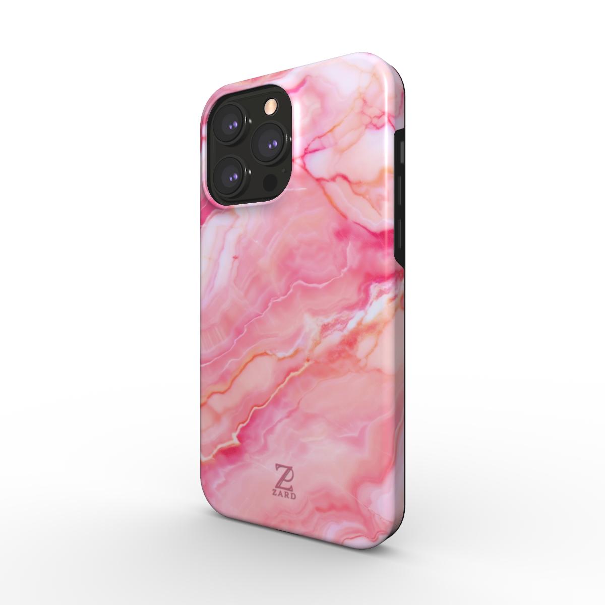 Phone tough case (MagSafe): Pink Marble