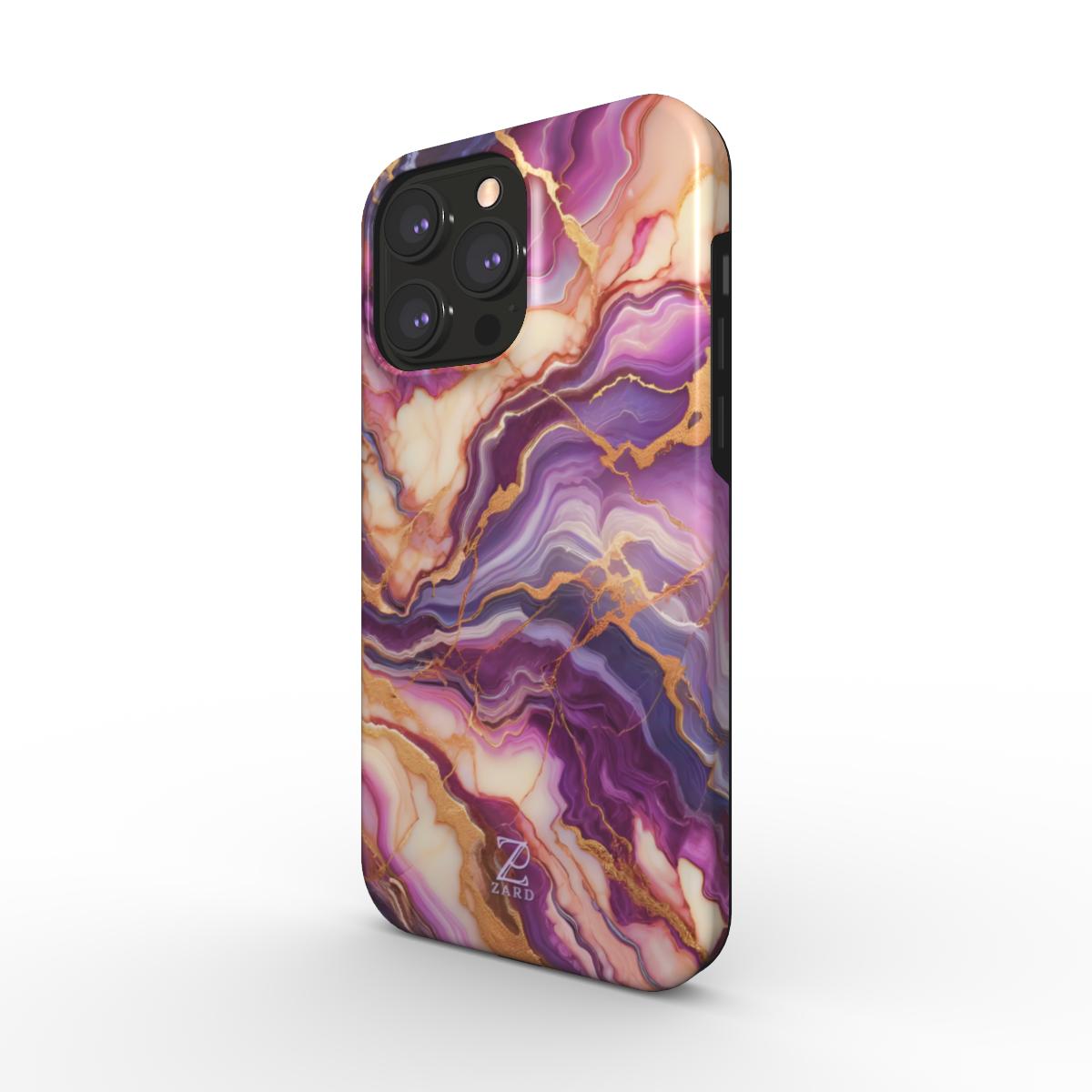 Phone tough case (MagSafe): Fantasy Violet Marble