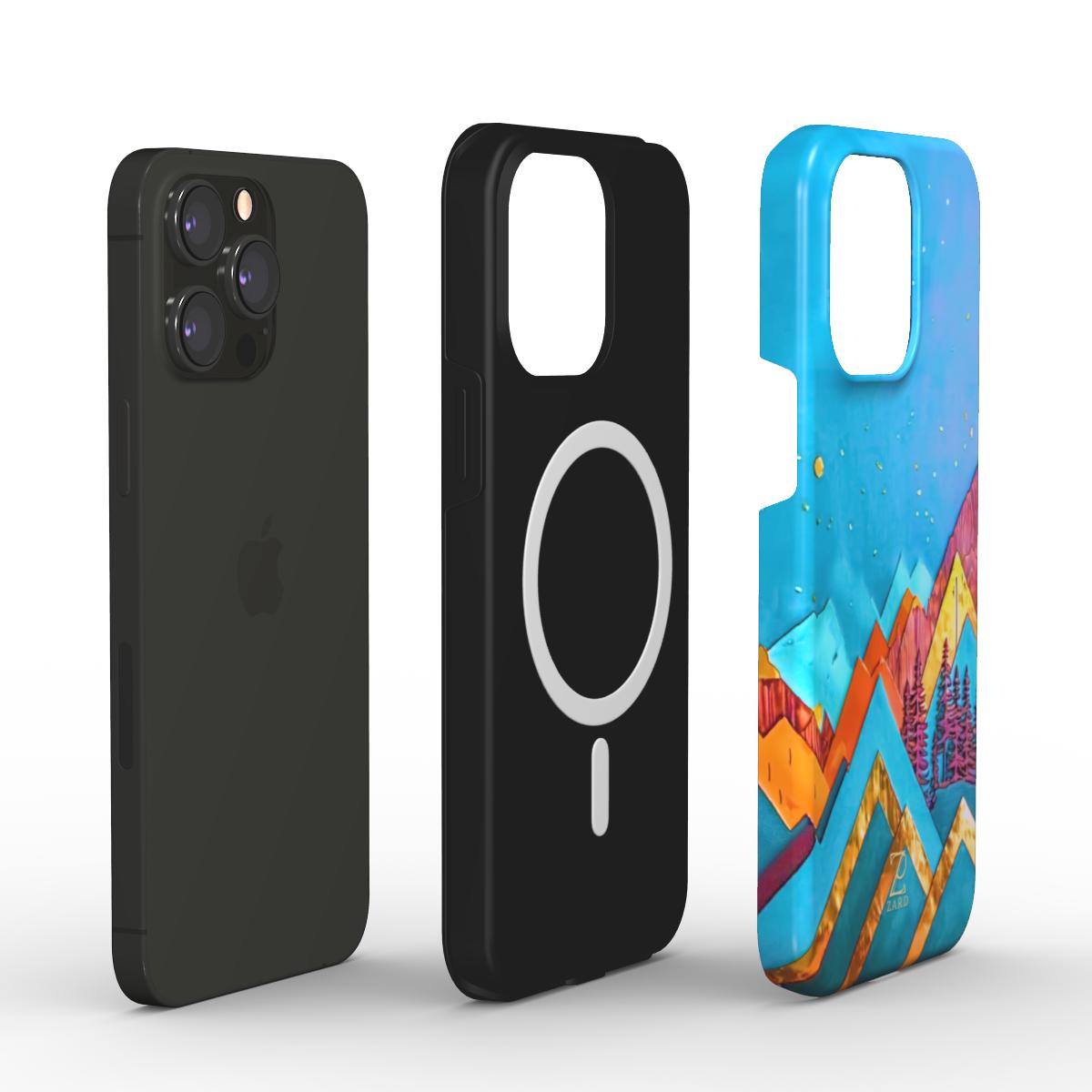 Phone tough case (MagSafe): Azure Mountains