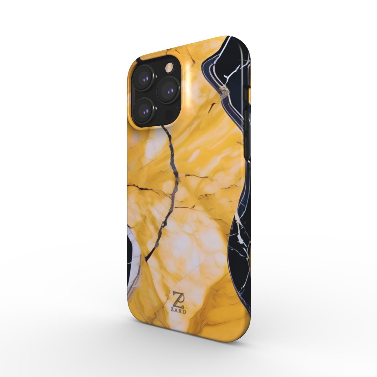 Phone snap case: Yellow Marble