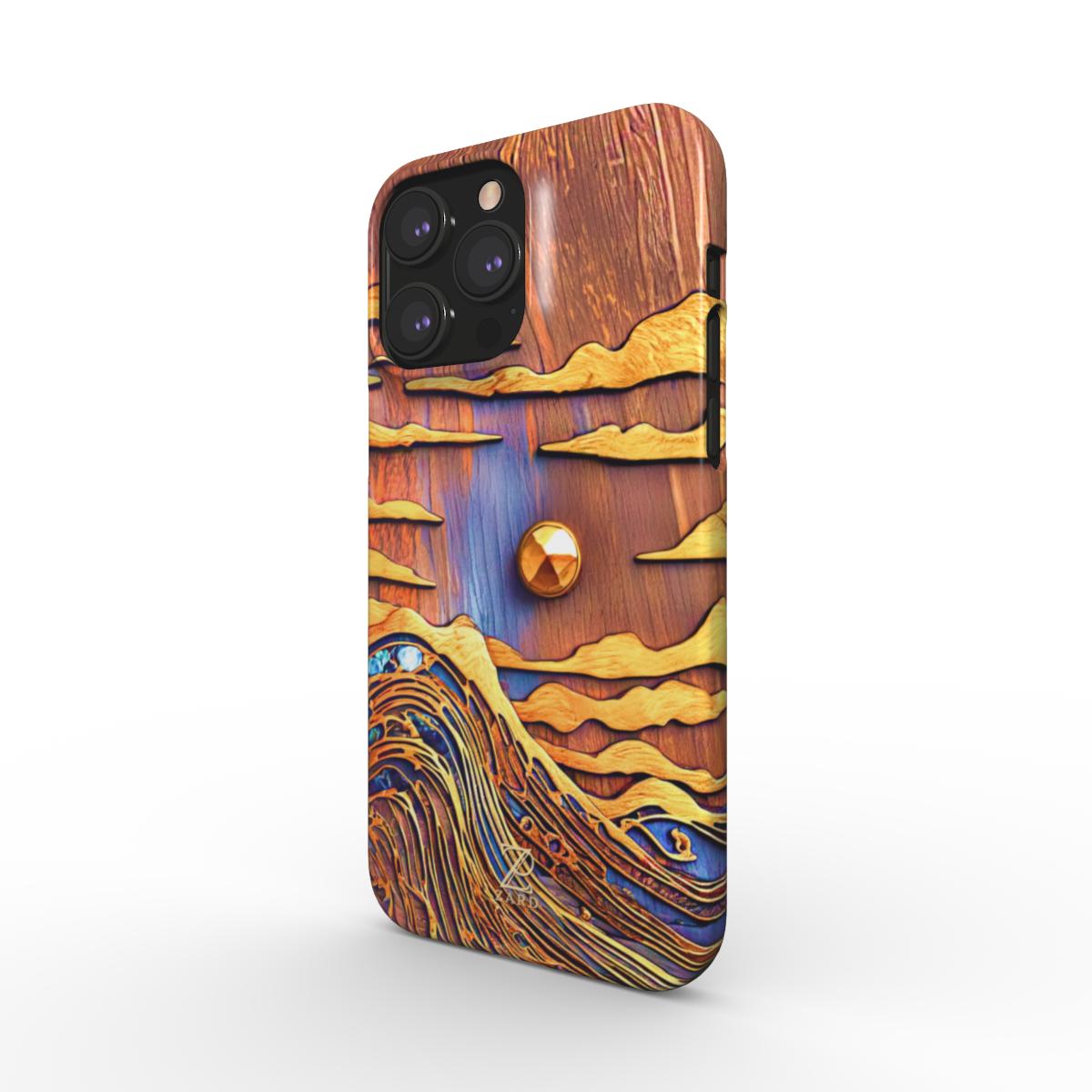 Phone snap case: Sapphire Rustic Ocean