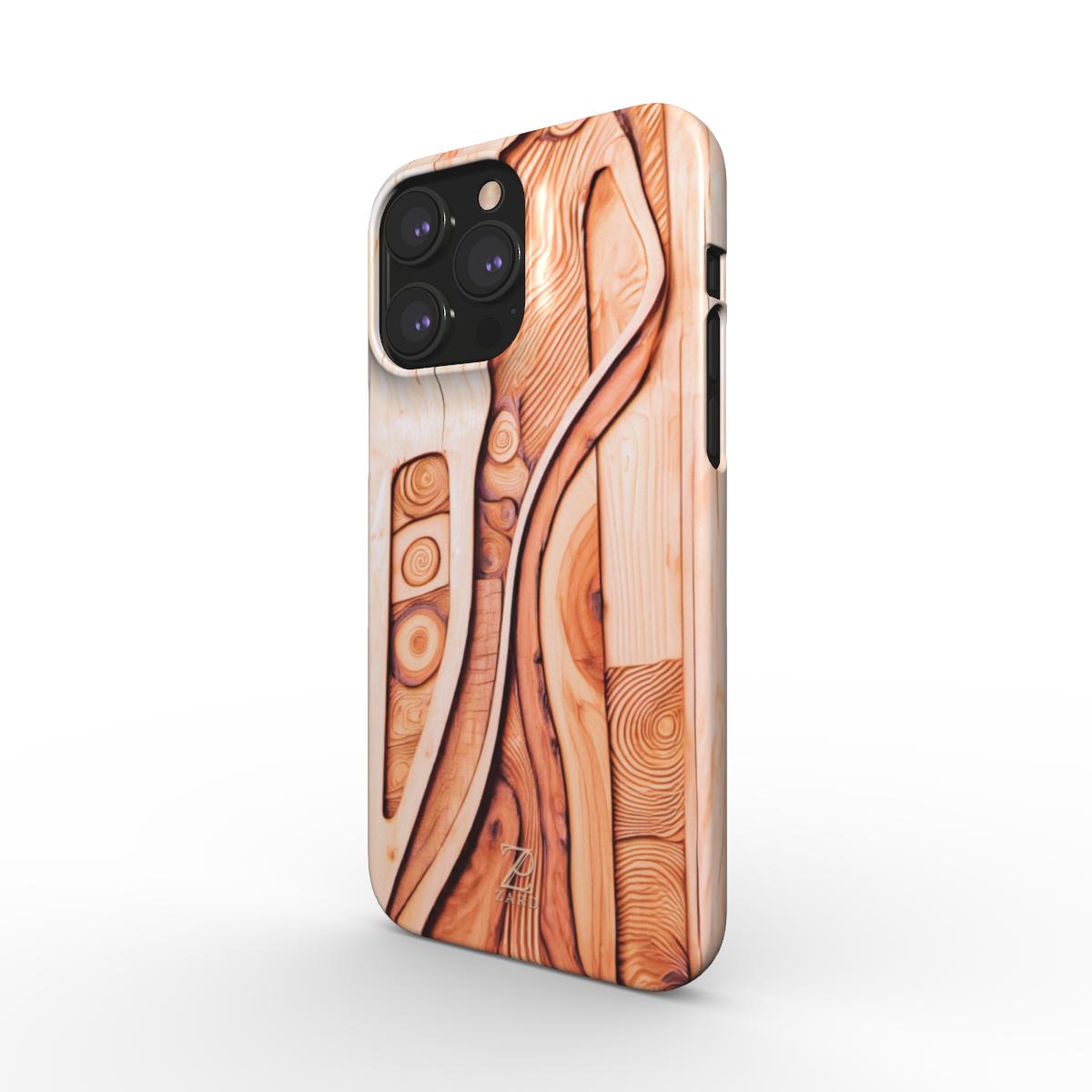 Phone snap case: Plywood Flow