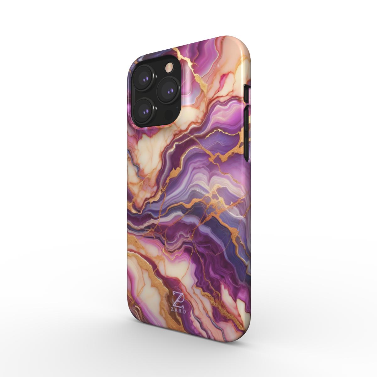 Phone snap case: Fantasy Violet Marble