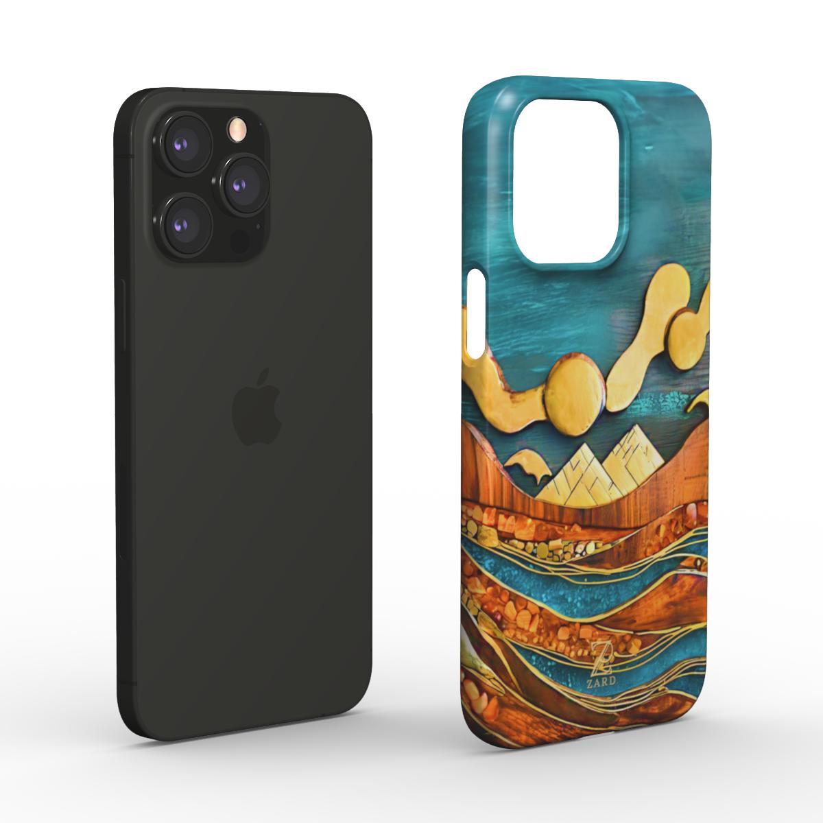 Phone snap case: Emerald Amber Ocean