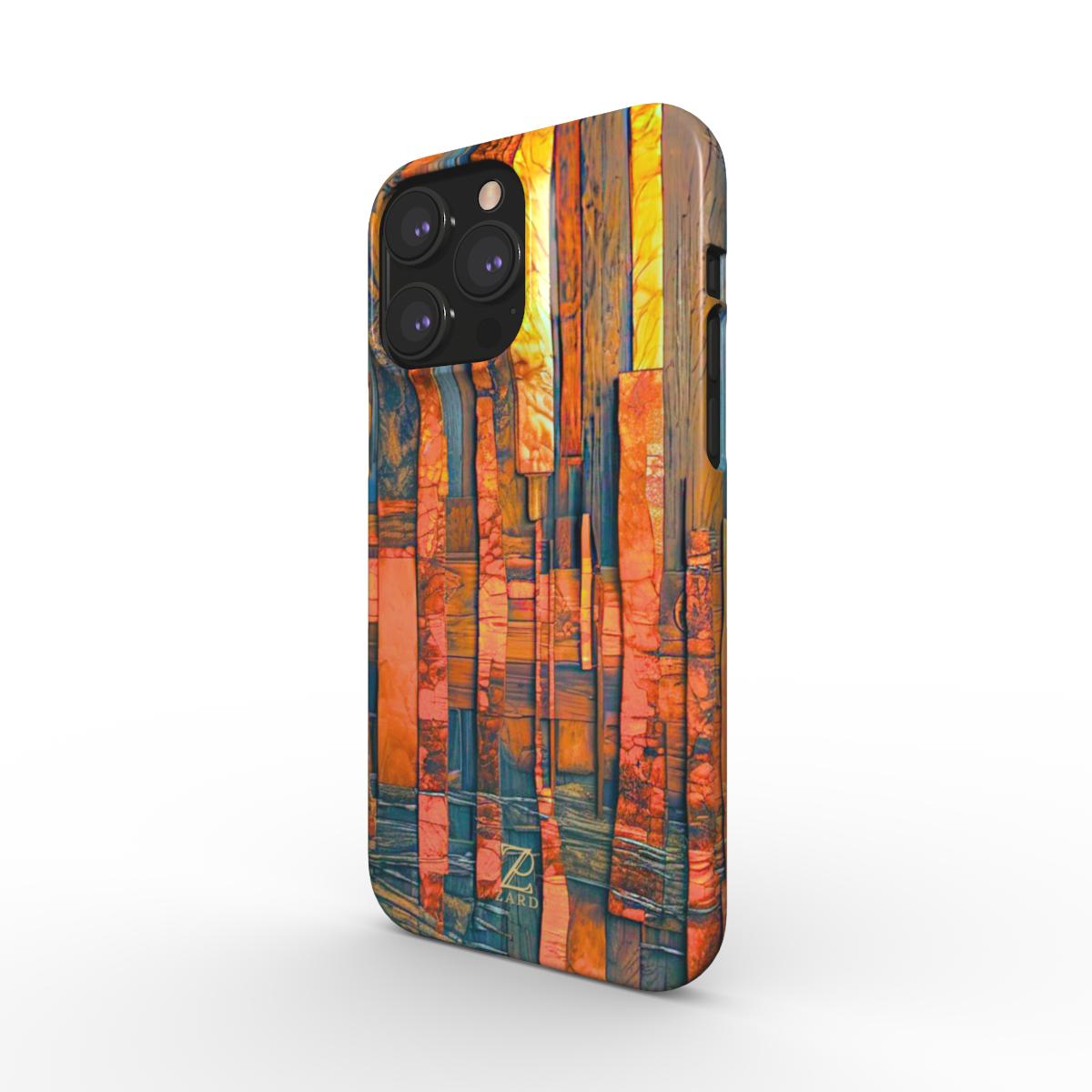Phone snap case: Amber Timber
