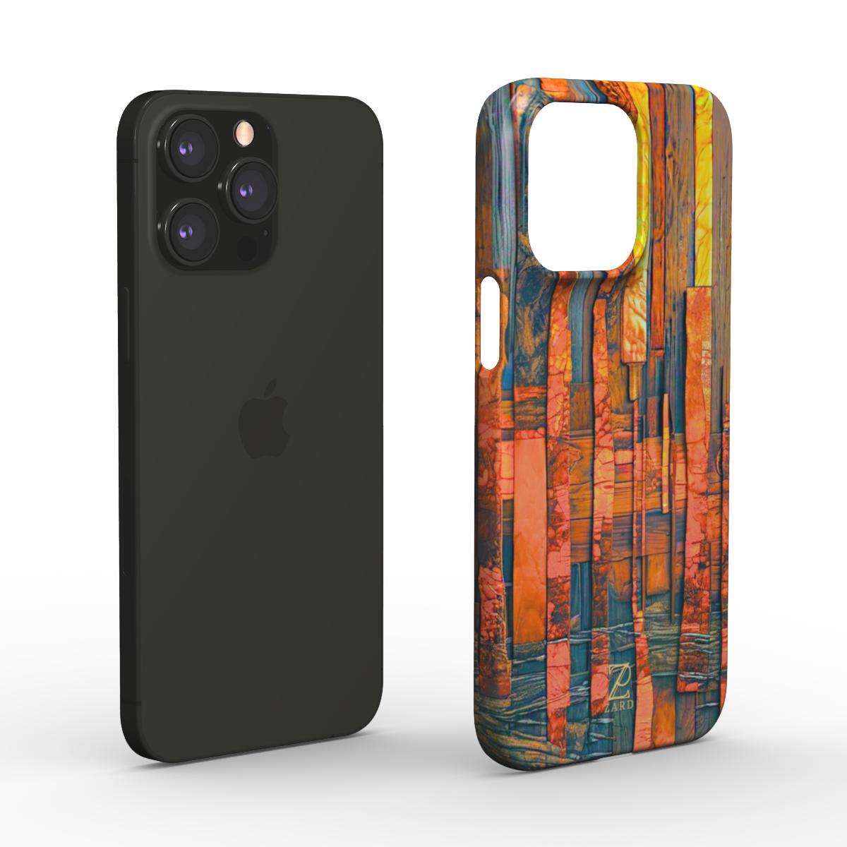 Phone snap case: Amber Timber