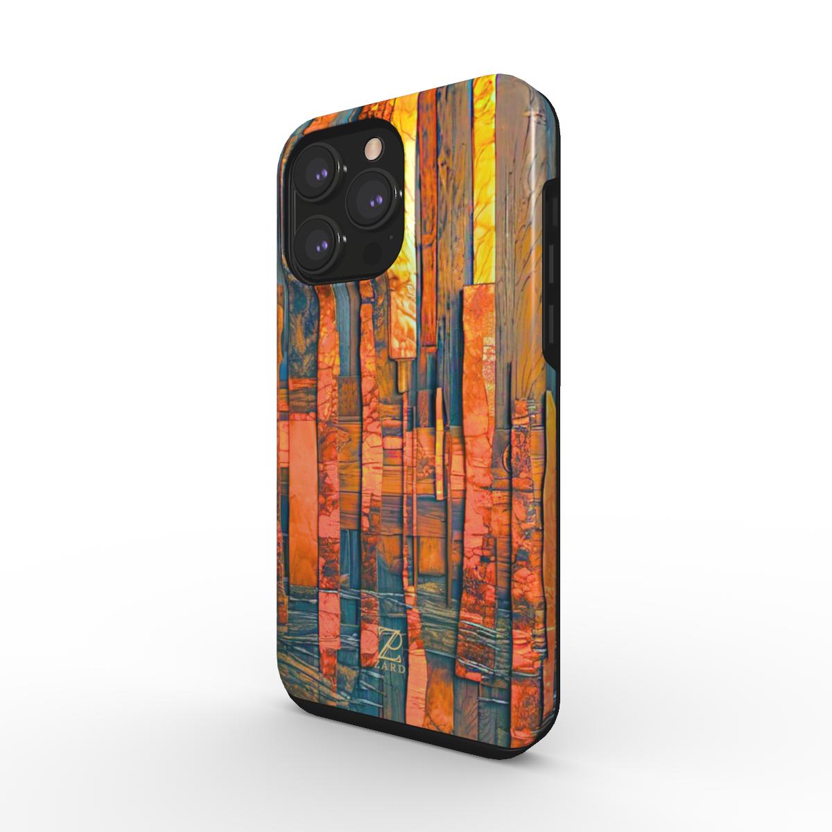 Phone tough case: Amber Timber