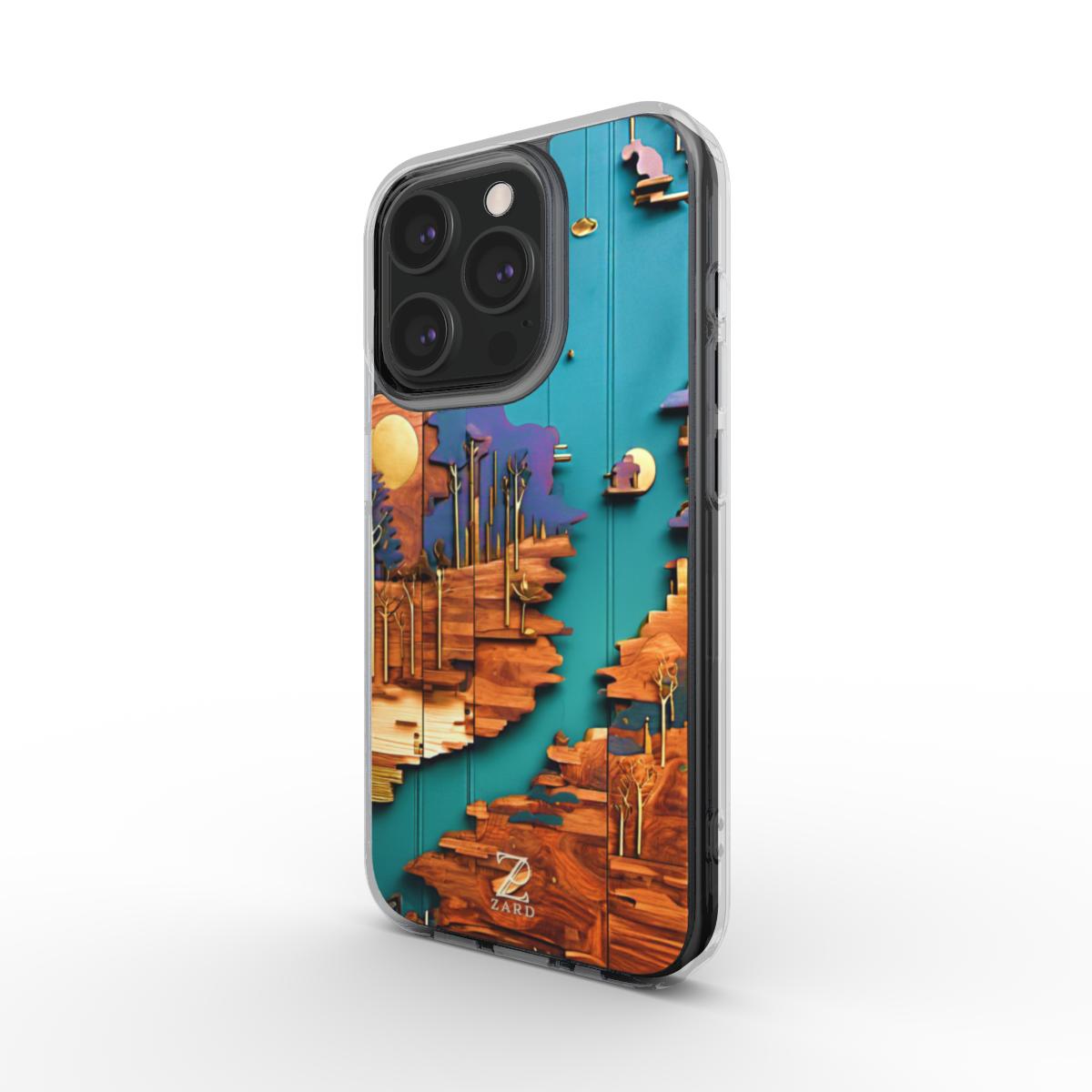 Phone clear case: Rustic River Shore