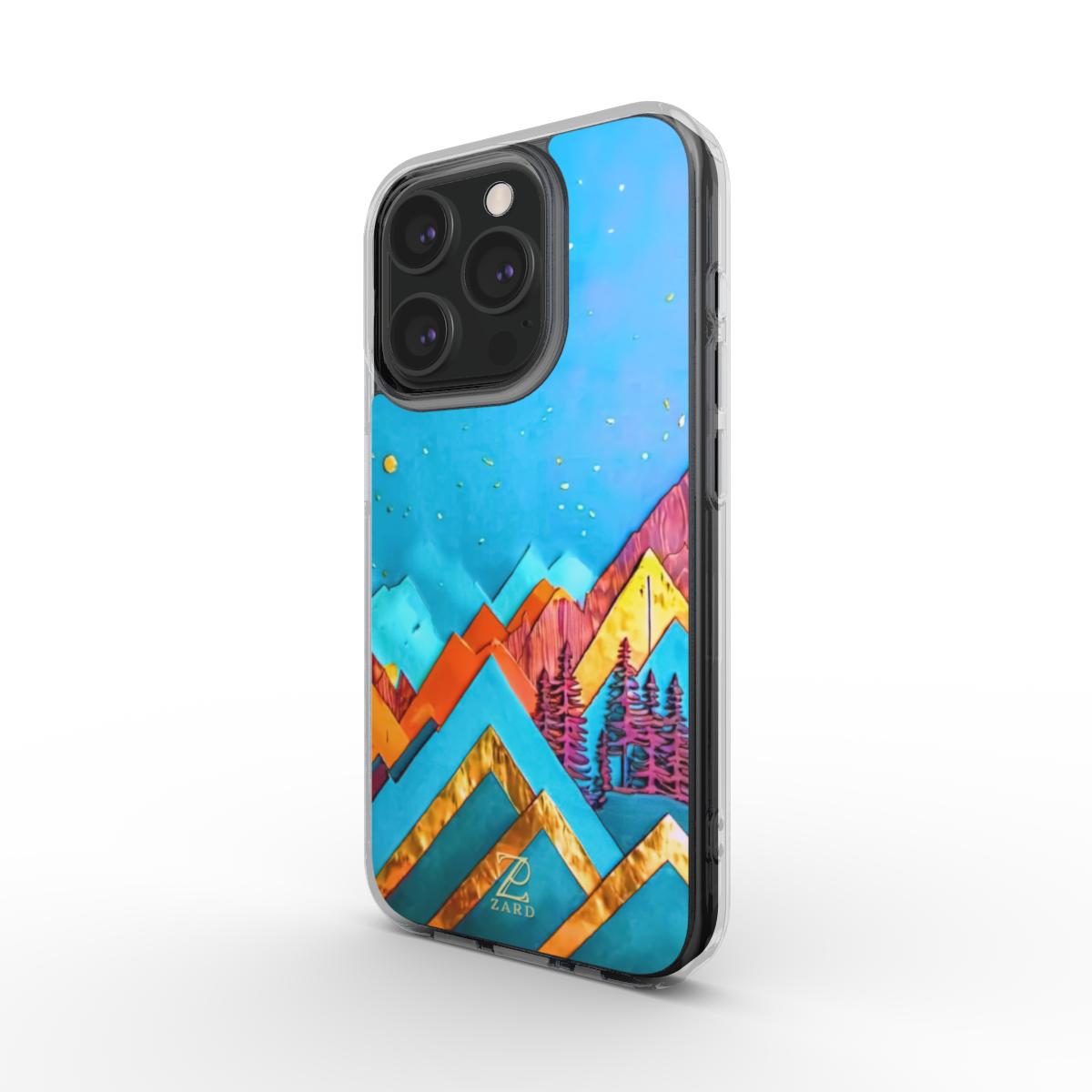 Phone clear case: Azure Mountains