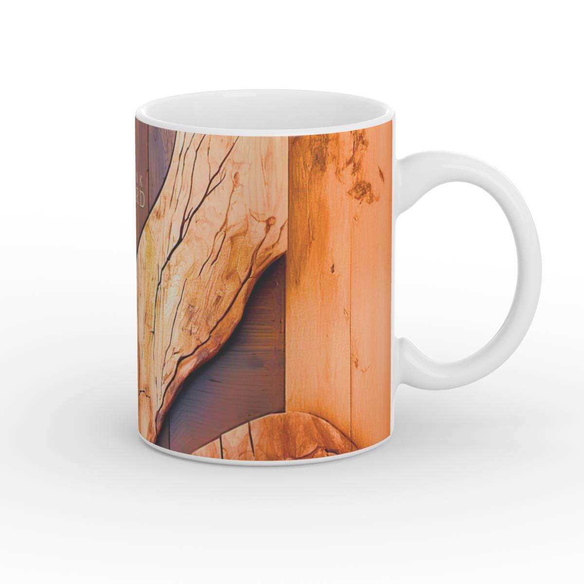 Mug: Walnut Mosaic Wood