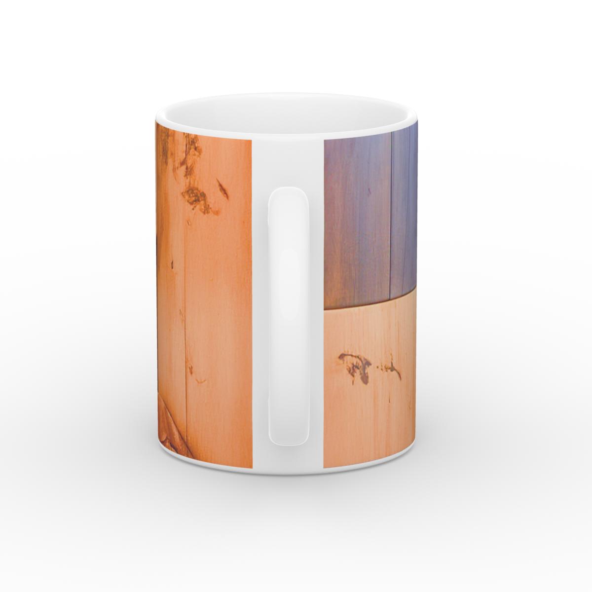 Mug: Walnut Mosaic Wood
