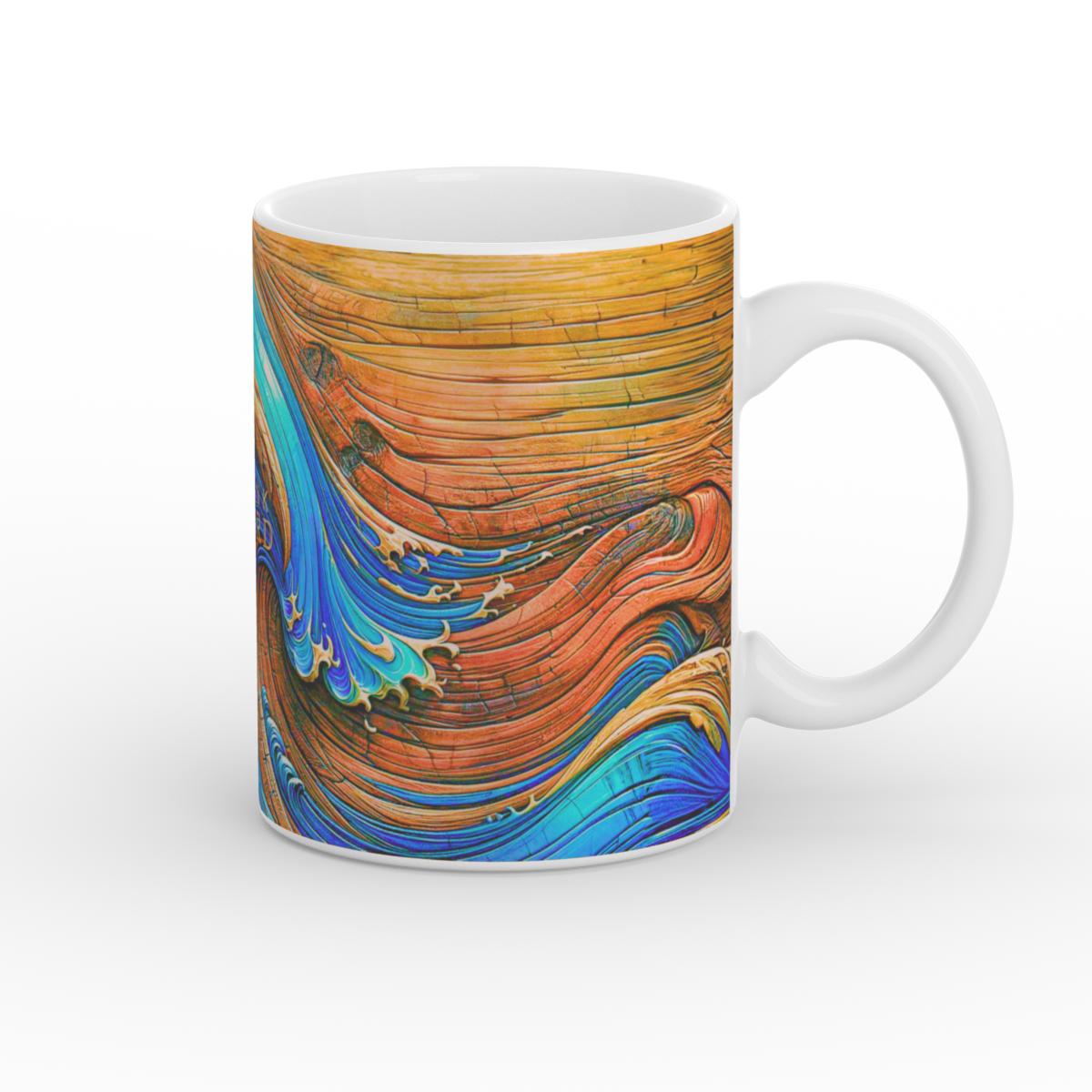 Mug: Timber Sapphire Wave