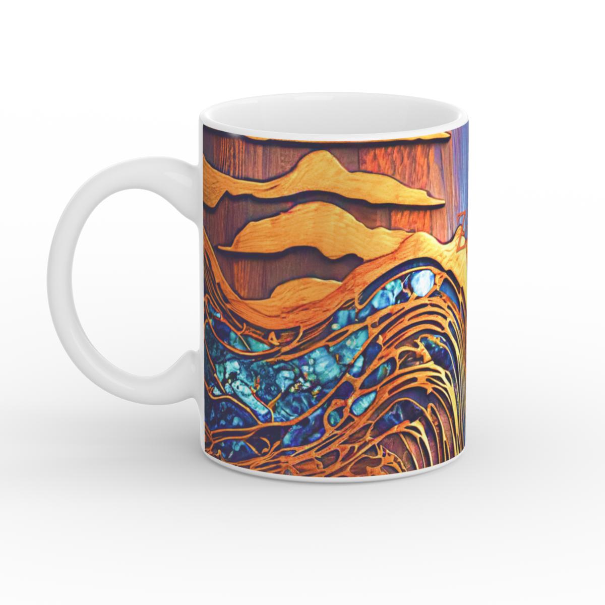 Mug: Sapphire Rustic Ocean