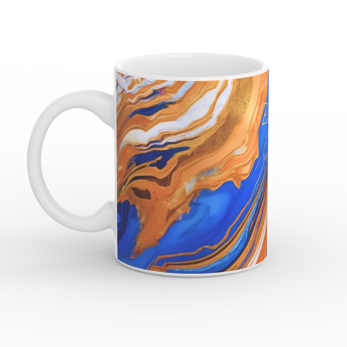 Mug: Sapphire Amber Marble